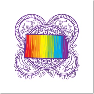 Kansas Mandala Pride Posters and Art